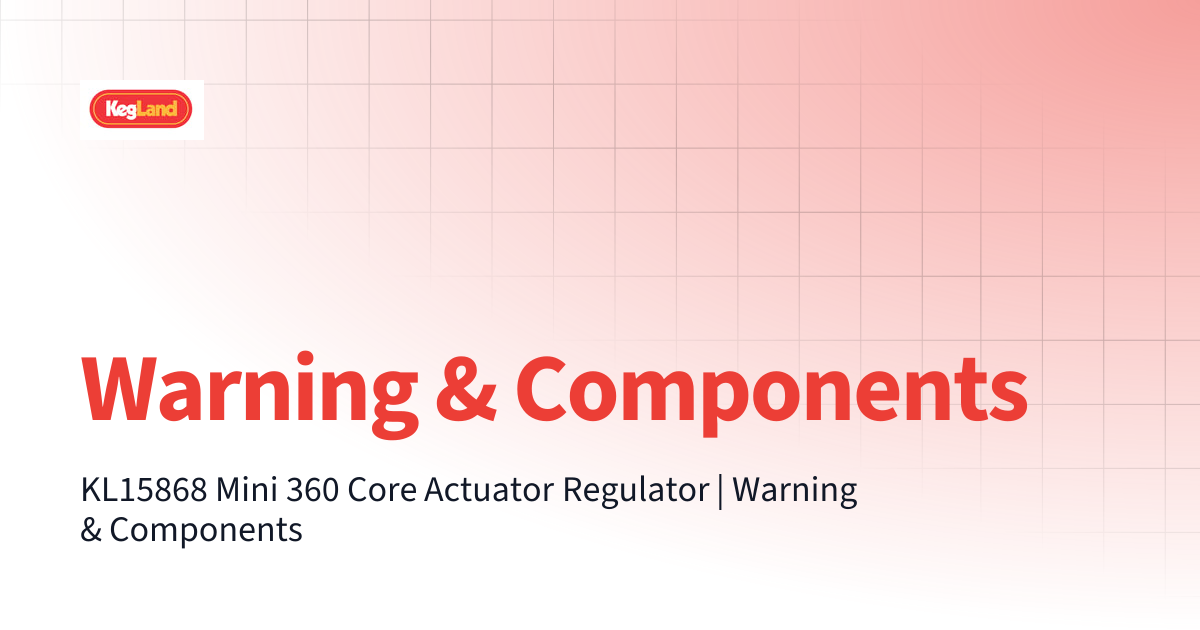 Warning & Components | Product Documentation